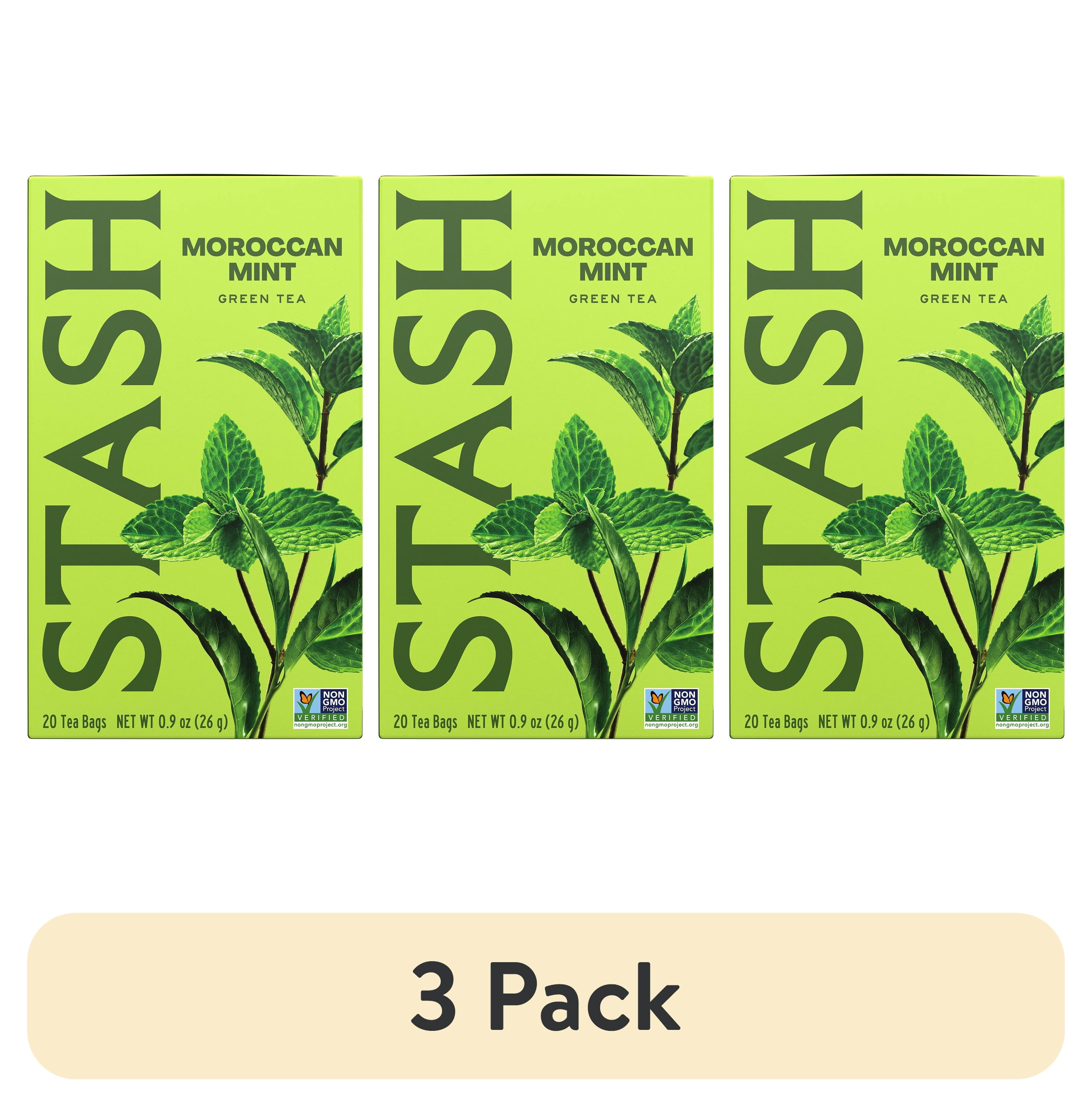 (3 pack) Stash Tea Moroccan Mint Green Tea Bags, 20 Ct