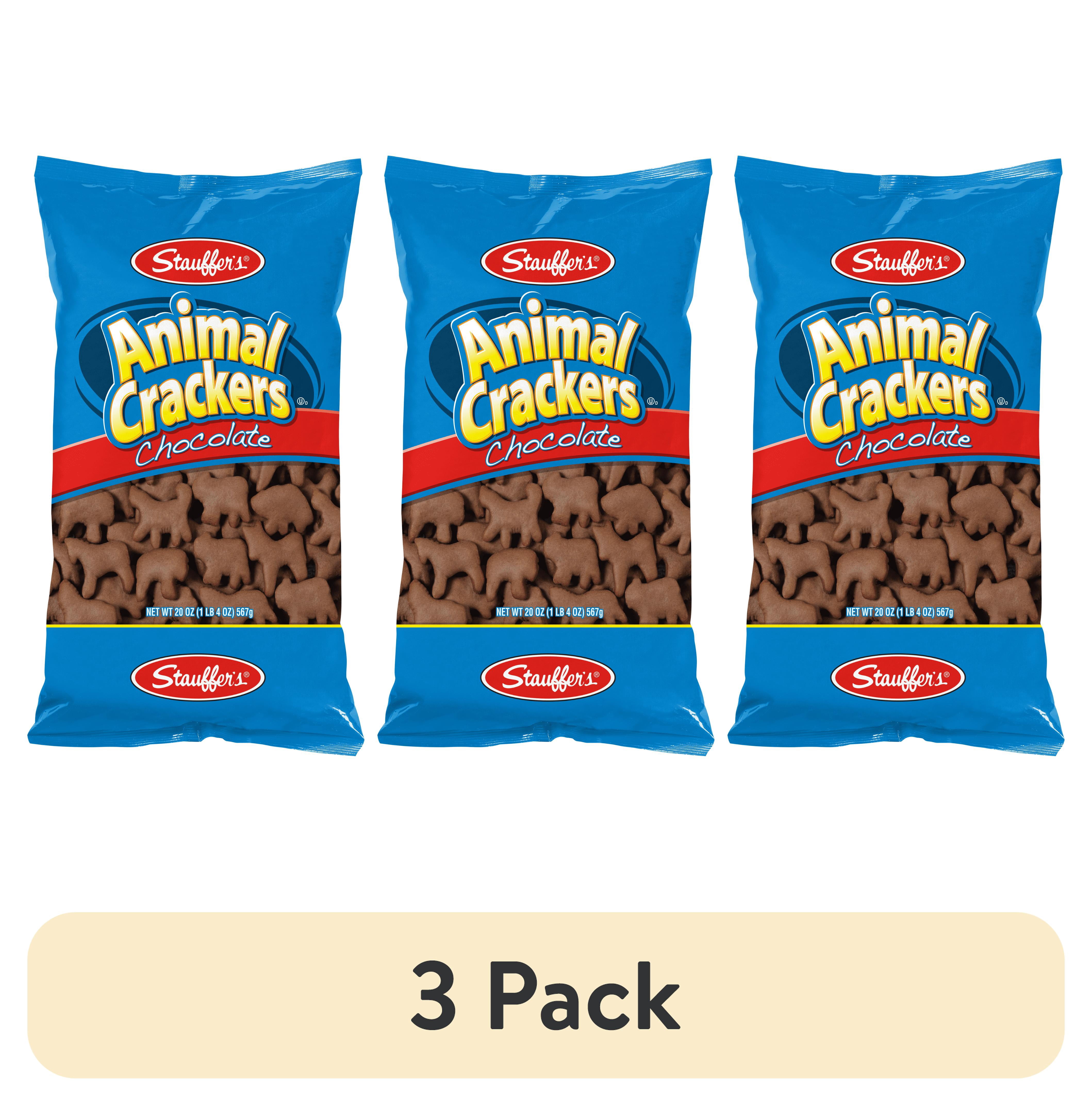 (3 pack) Stauffer's Animal Crackers Chocolate, 20oz Shelf-Stable Bag