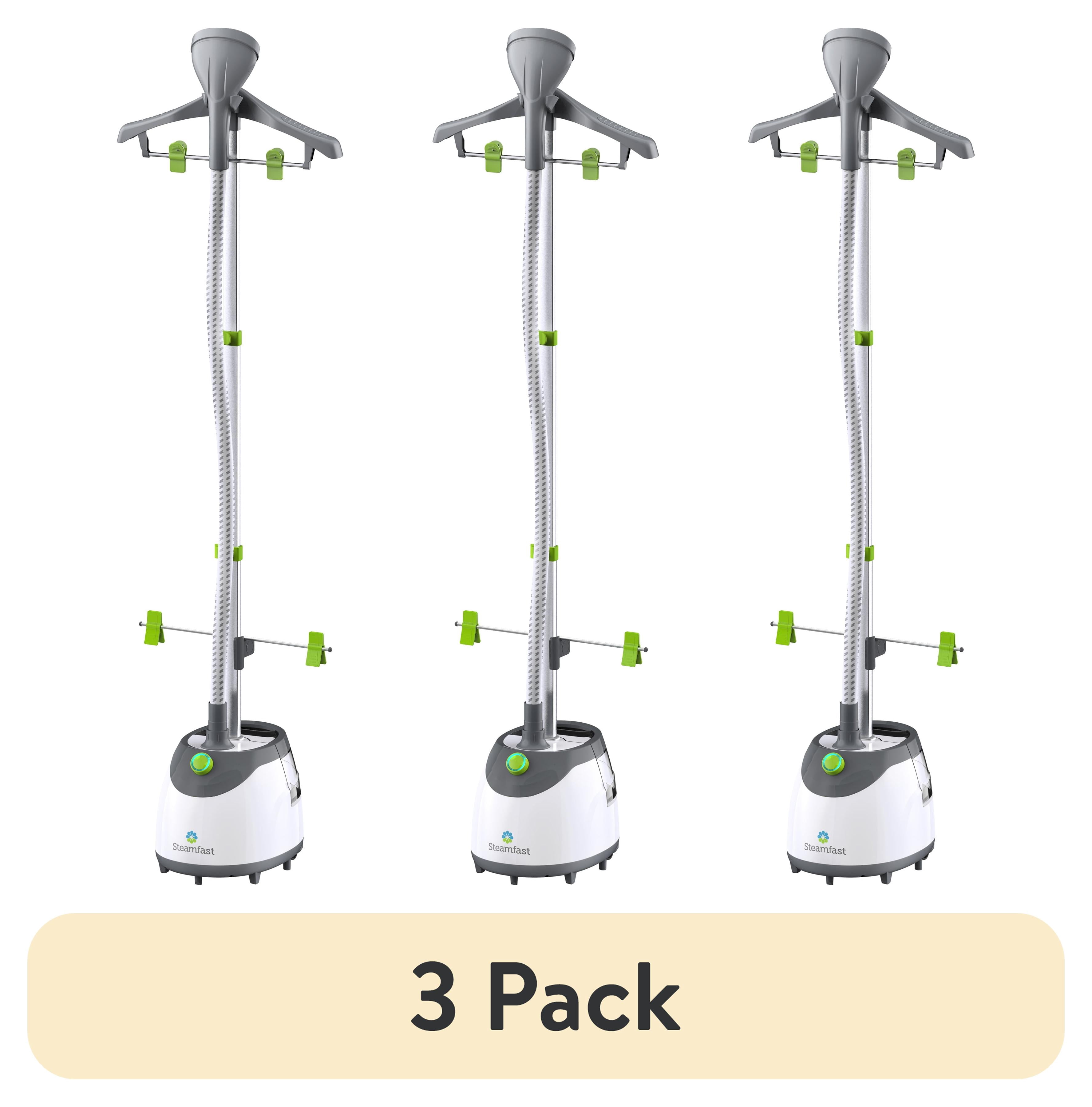 (3 pack) Steamfast SF-567 Full-Size Upright Garment and Fabric Steamer with Clothes Hanger, 1500W, 45-Second Heat Up, 96 Minutes of Continous Steam, 86 fl oz Detachable Water Tank, White