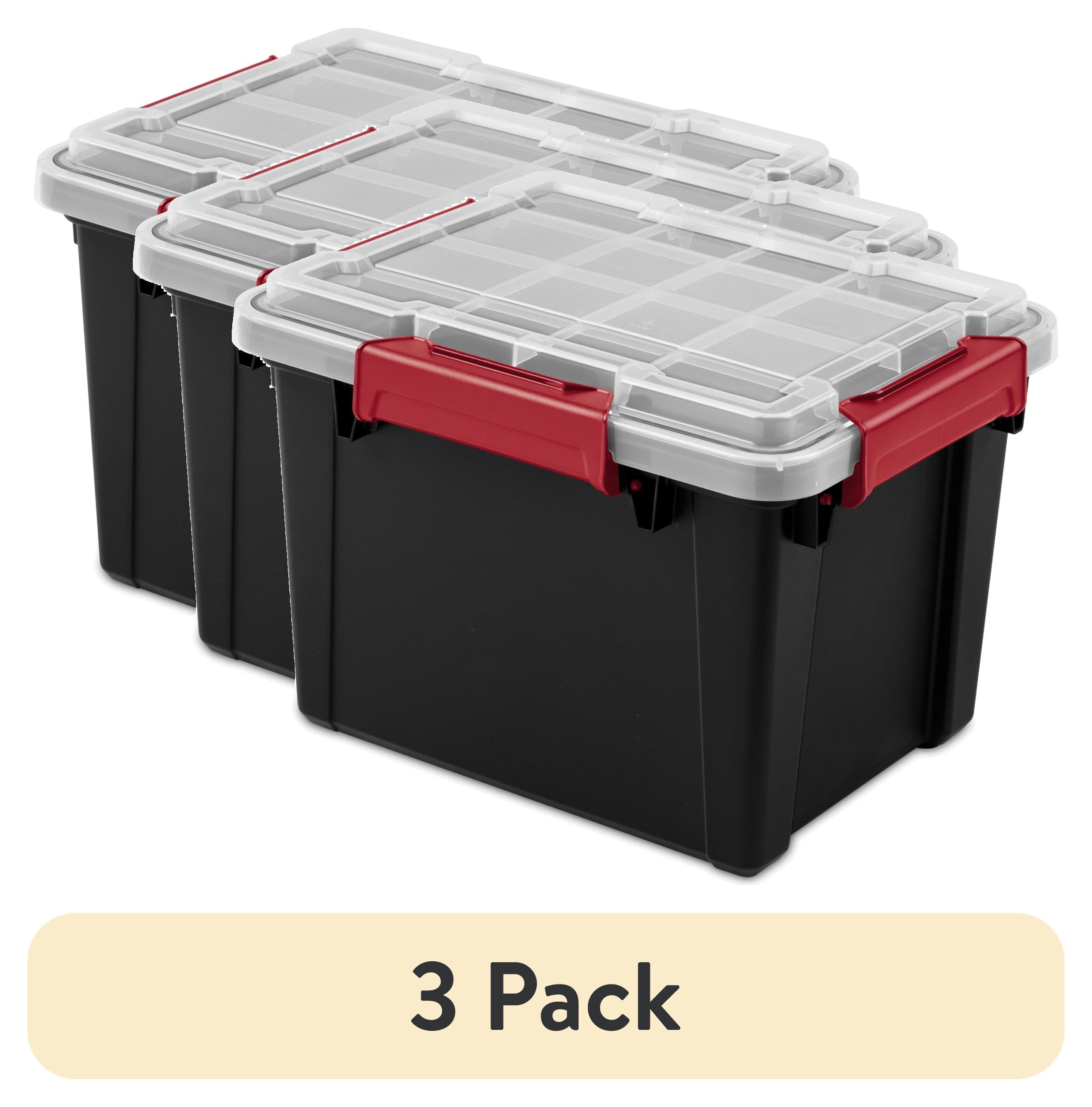 Sterilite Large Latching Storage Bin, 66 Quart Clear Plastic