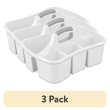 Sterilite Divided Ultra™ Caddy Plastic, White
