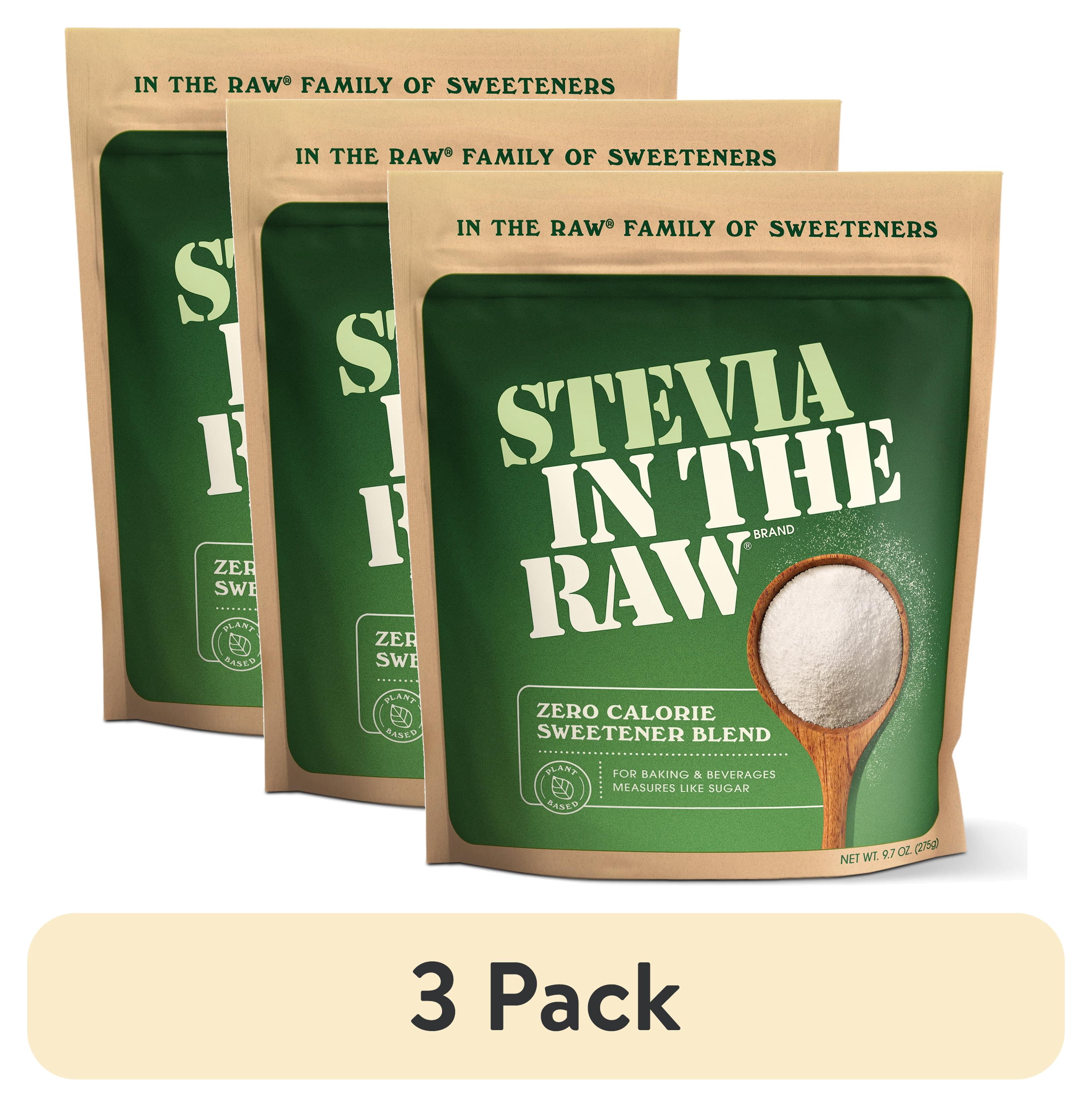 (3 pack) Stevia in The Raw Zero Calorie Sweetener, Sugar Substitute for Baking, Coffee, and Cooking, 9.7 oz, Bag​