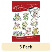 (3 pack) Stitcher's Revolution Buzzing Bees Iron OnTransfer Pattern for Embroidery, 8 Designs