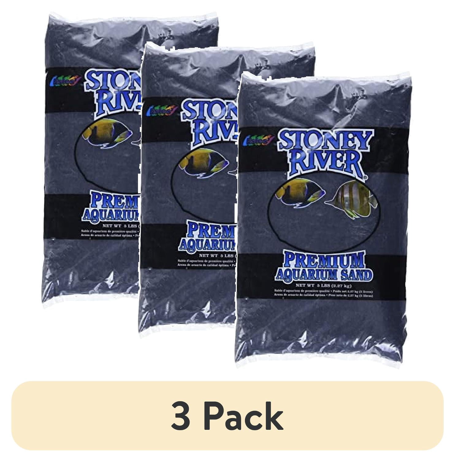 (3 pack) Stoney River Black Aquatic Sand 5-Pound Bag