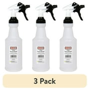 (3 pack) Stout Stuff Plastic Wide Mouth Empty Spray Bottle, Holds 32oz