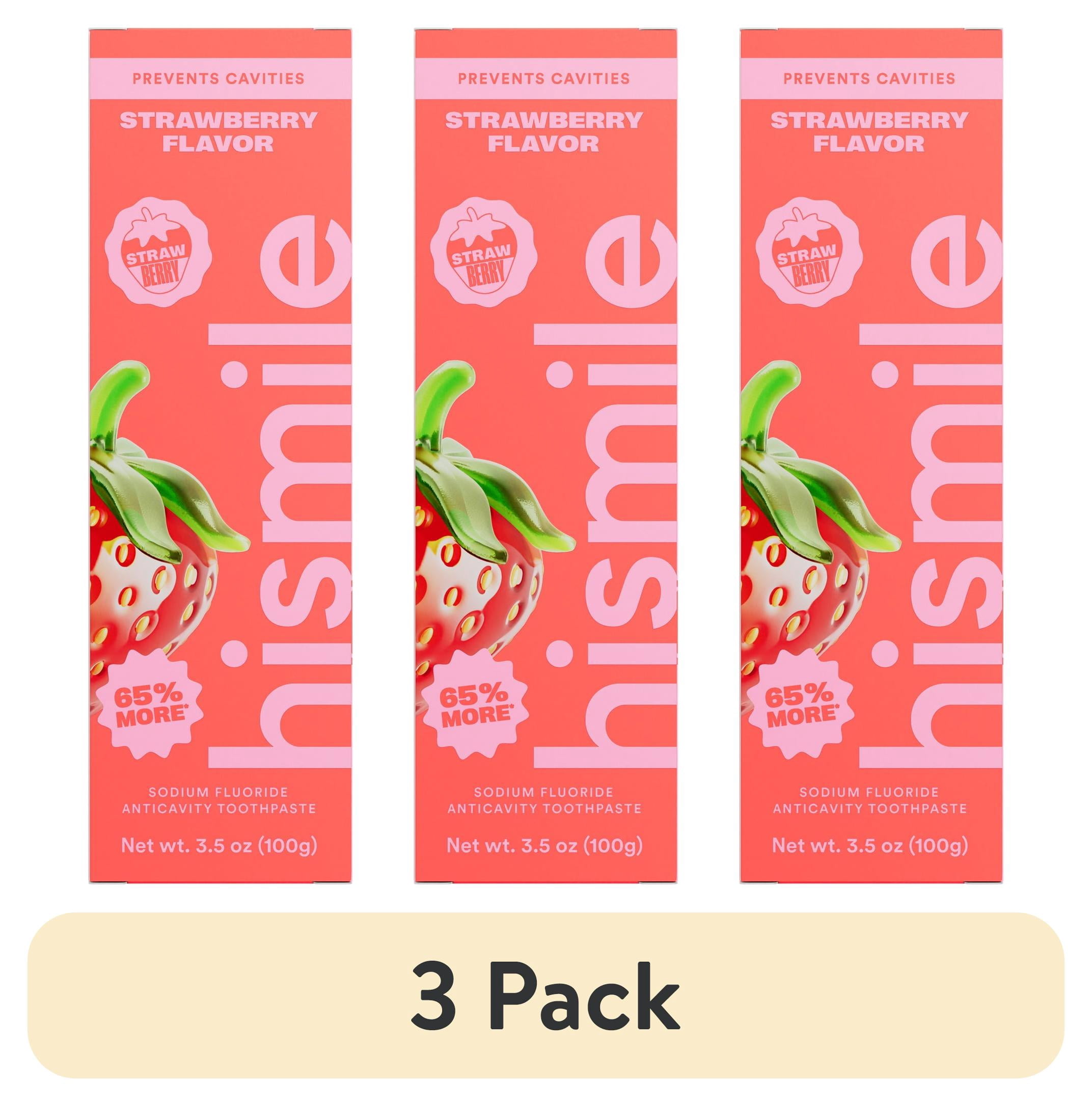 (3 pack) Strawberry Flavor Anticavity Toothpaste