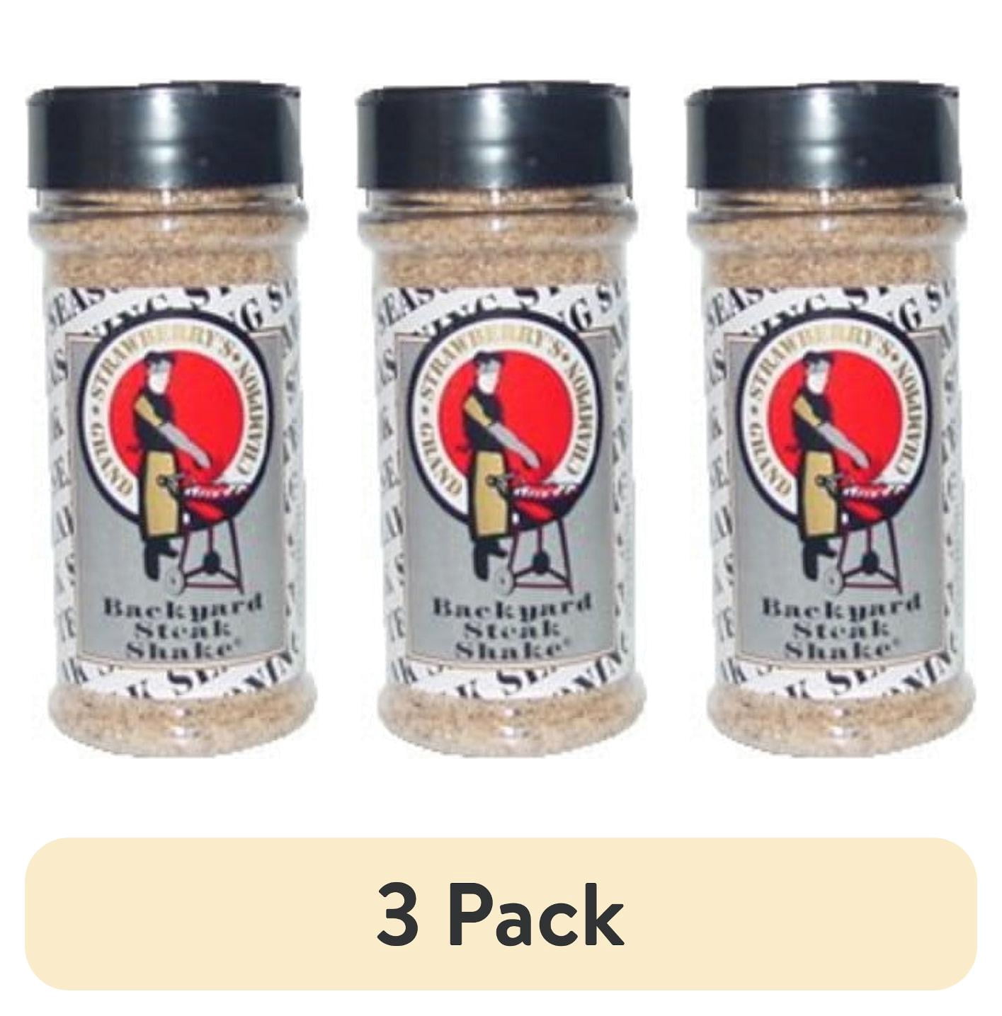 (3 pack) Strawberry's Backyard Steak Shake Seasoning, 8 oz