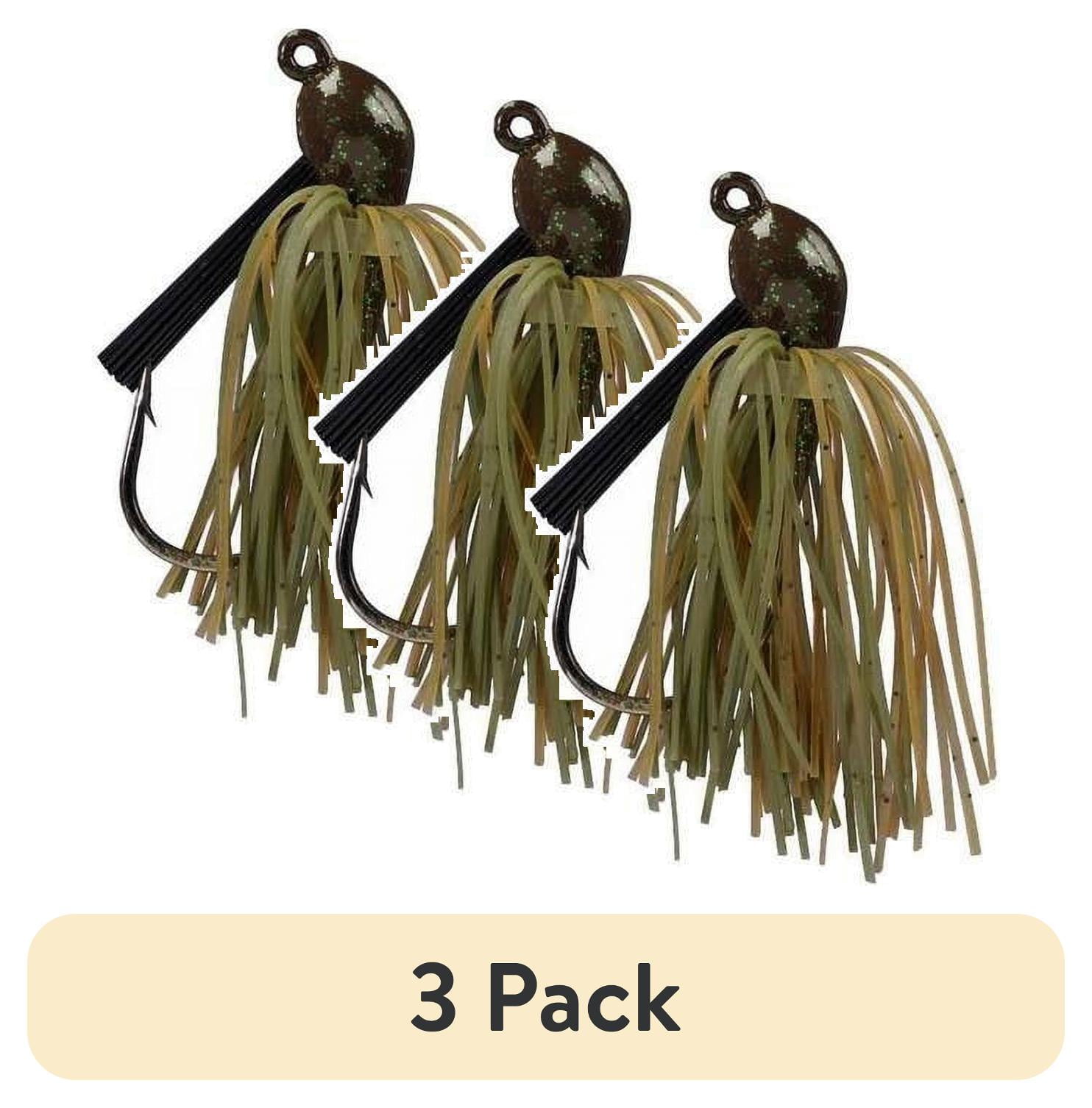 (3 pack) Strike King Bitsy Bug Mini Jig 1/4oz Green Crawfish Bass Jig ...