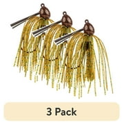 (3 pack) Strike King Bitsy Bug Mini Jig 3/16oz Pumpkin Bass Jig