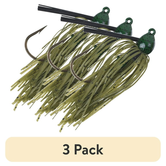 (3 pack) Strike King Bitsy Bug Mini Jig 3/16oz Watermelon Bass Jig