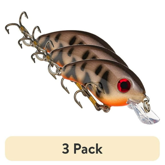 (3 pack) Strike King Bitsy Pond Minnow Crankbait Crawfish Hard Bait Lure