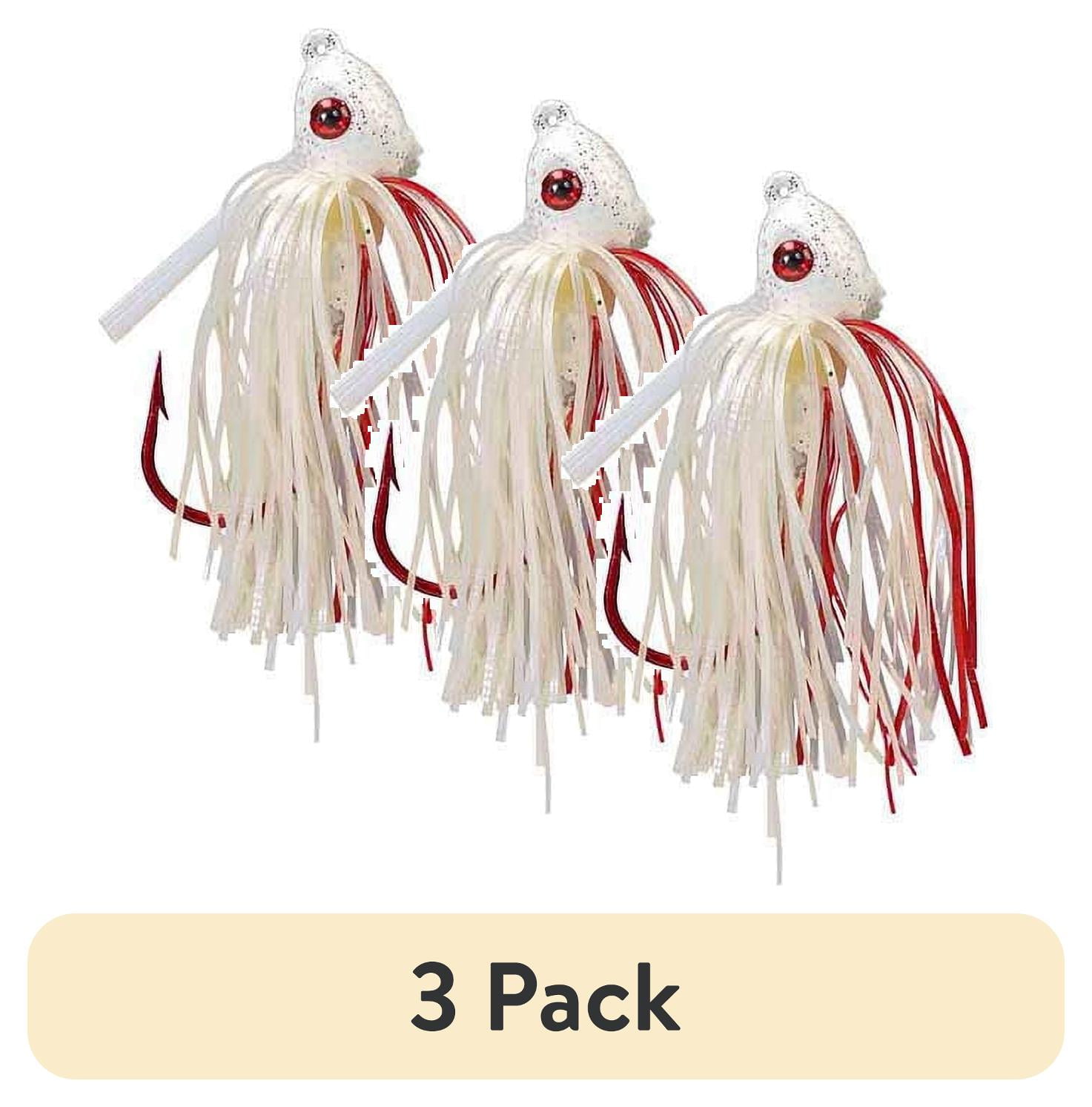 (3 pack) Strike King Bleeding Bitsy Bug Jig 1/4oz Bleeding White Bass Lure