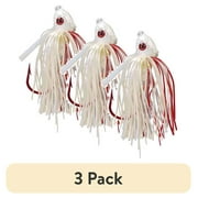 3 pack Strike King Bleeding Bitsy Bug Jig 1/4oz Bleeding White Bass Lure