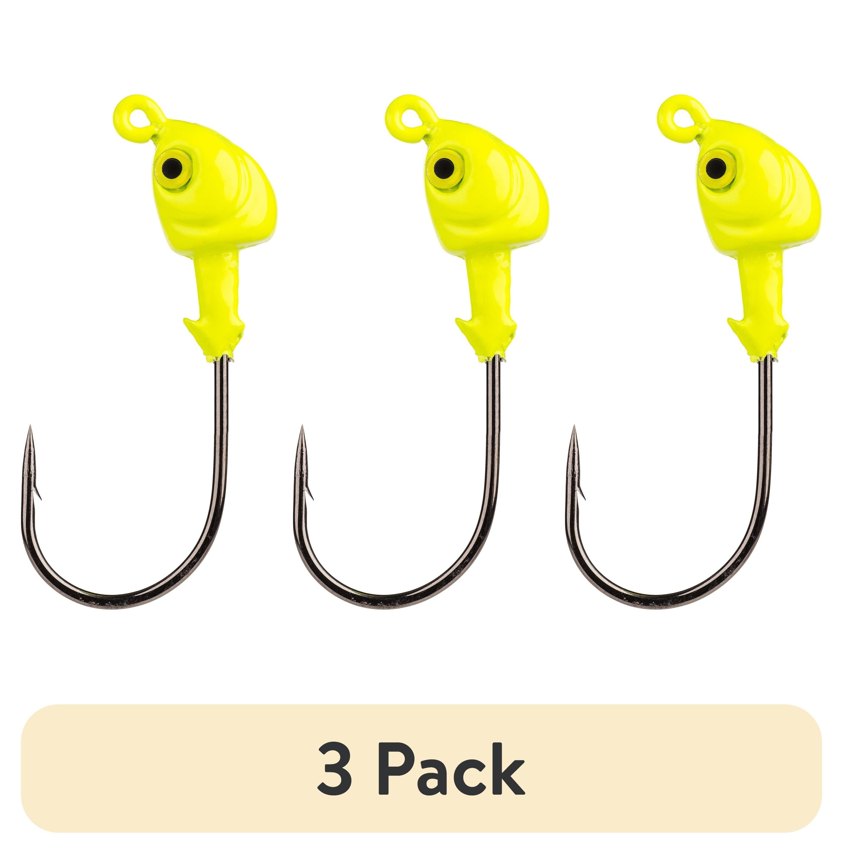 (3 pack) Strike King Flat's Jig Head 1/2oz Chartreuse Fishing Jig