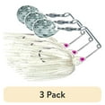 thumbnail image 1 of (3 pack) Strike King Mini-King Spinnerbait Lure 1/8oz White, 1 of 4