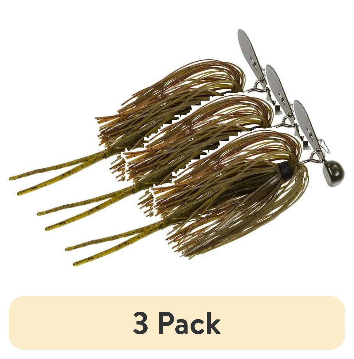 (3 pack) Strike King Tour Grade Rage Blade 3/8 oz Green Pumpkin Craw Swim Jig Lure