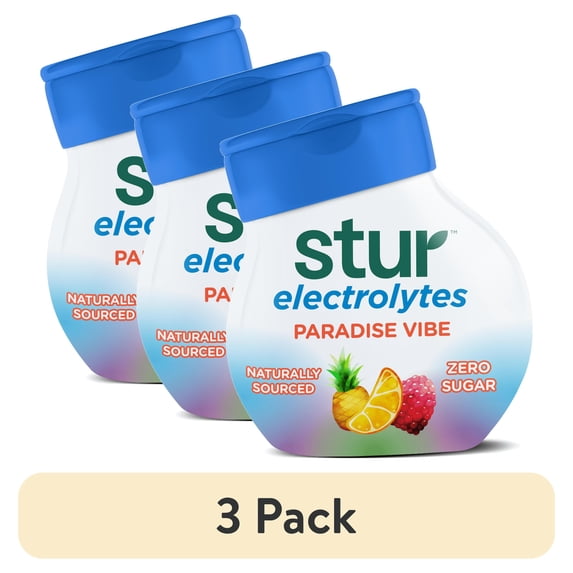 (3 pack) Stur Paradise Vibe Drink Mix, Liquid Water Enhancer, Sugar-Free, 1.62oz
