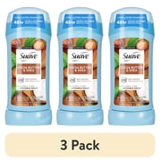 3 pack Suave Antiperspirant Deodorant For Women, 48hr Protection, Cocoa Butter & Shea, 2.6 oz