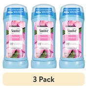 3 pack Suave Antiperspirant Deodorant For Women, 48hr Protection, Powder Scent, 2.6 oz