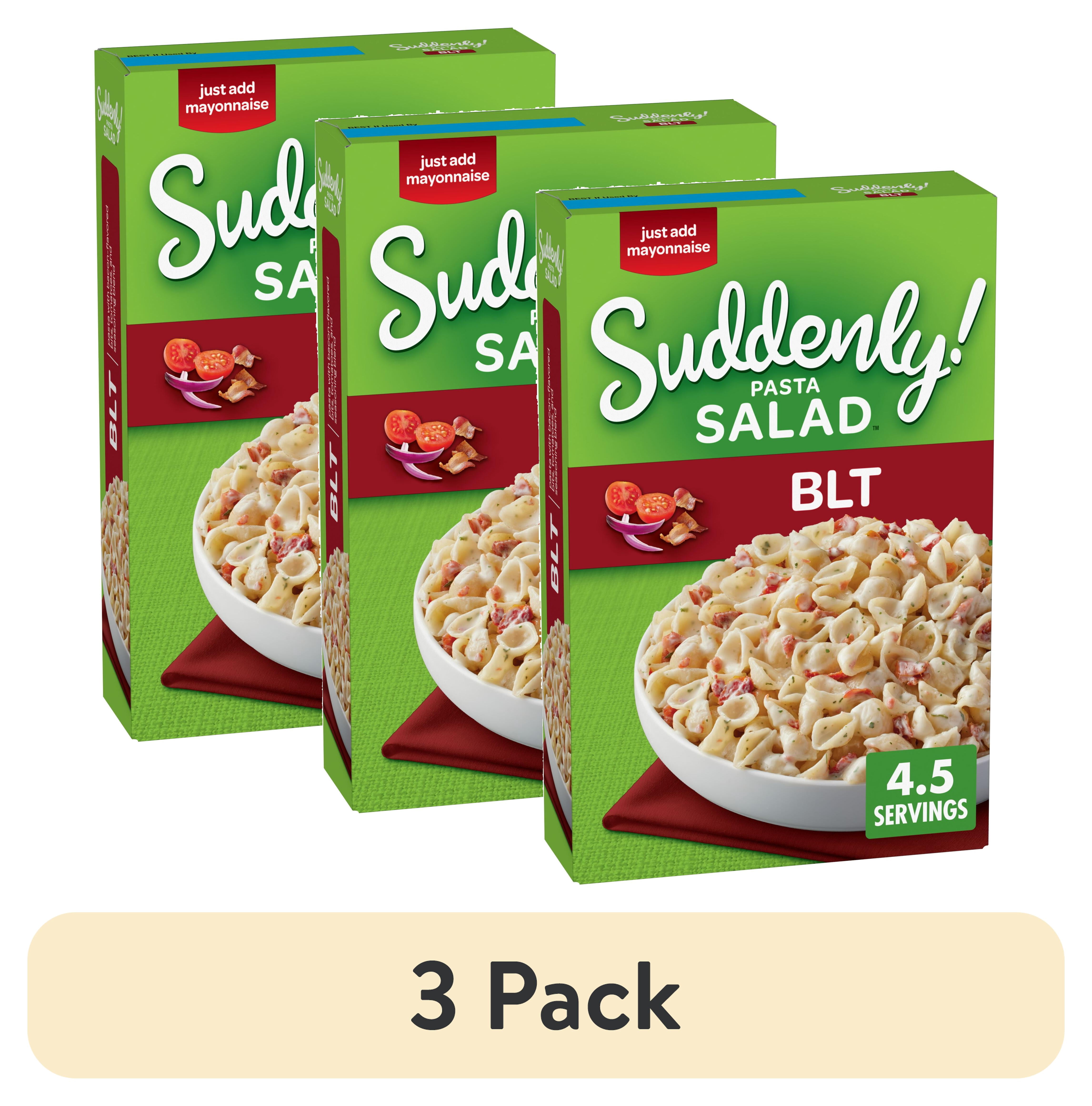(3 pack) Suddenly Salad BLT Pasta Salad Mix, 7.3 oz Box