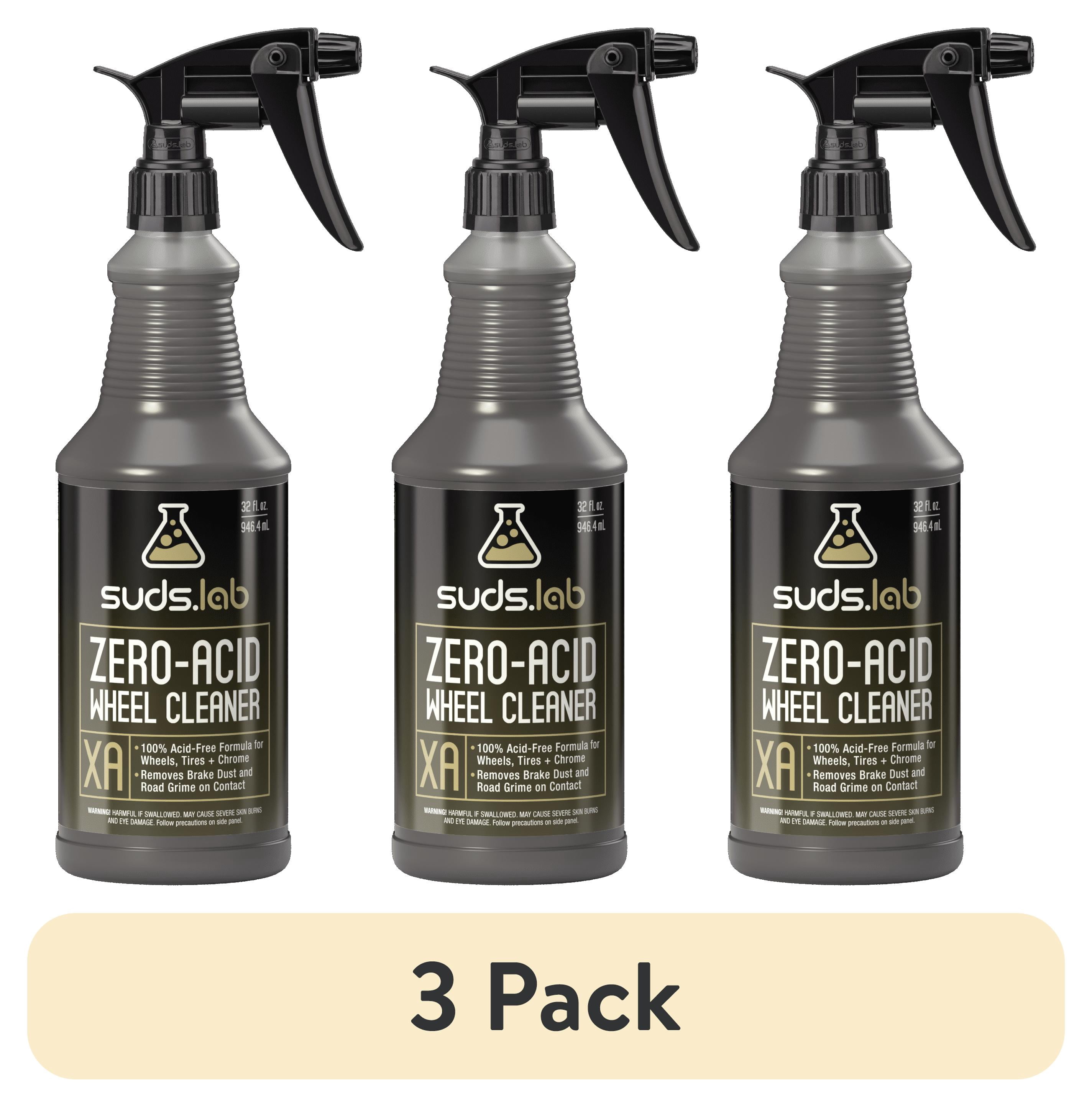 3 pack) Suds Lab XA Zero-Acid Wheel Cleaner, pH Balanced Brake
