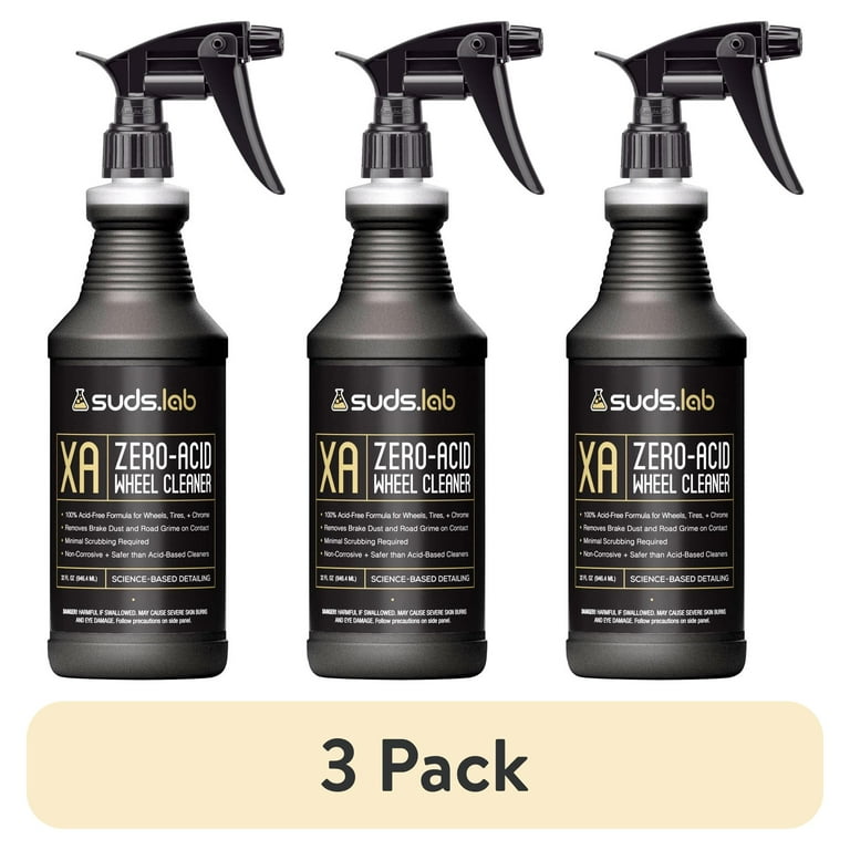 3 pack) Suds Lab XA Zero-Acid Wheel Cleaner 32 oz. - Walmart.com