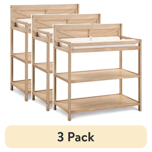 (3 pack) (3 pack) Suite Bebe Barnside Changing Table Beached Oak
