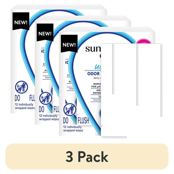 (3 pack) Summer's Eve Ultimate Odor Protection Wipes, 12 Count
