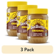 (3 pack) SunButter Original Sunflower Seed Butter 16 oz Jar