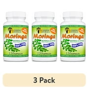 3 pack Sunshine Naturals Pure Moringa Leaf Capsules, 120 Count