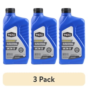 (3 pack) Super Tech All Mileage Synthetic Blend Motor Oil SAE 5W-30, 1 Quart