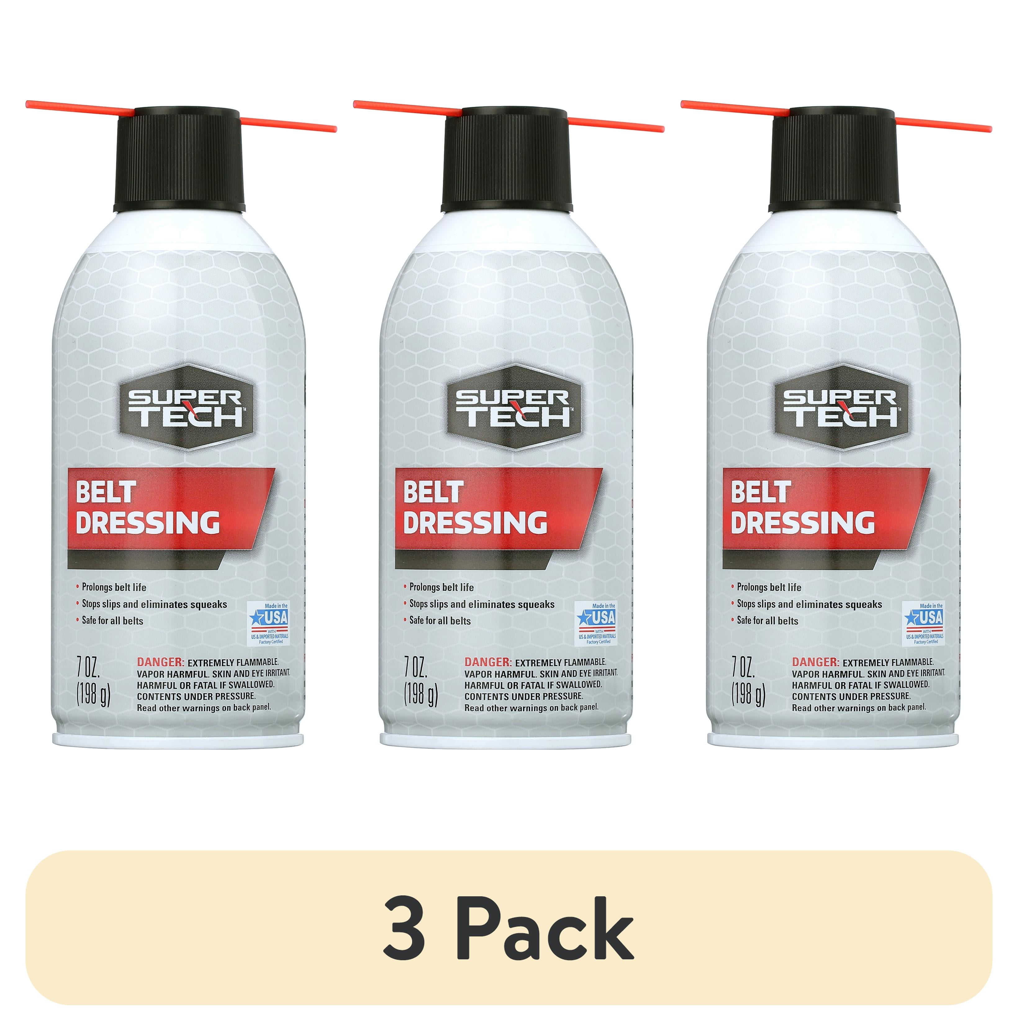 (3 pack) Super Tech Automotive Belt Dressing, 7 oz.