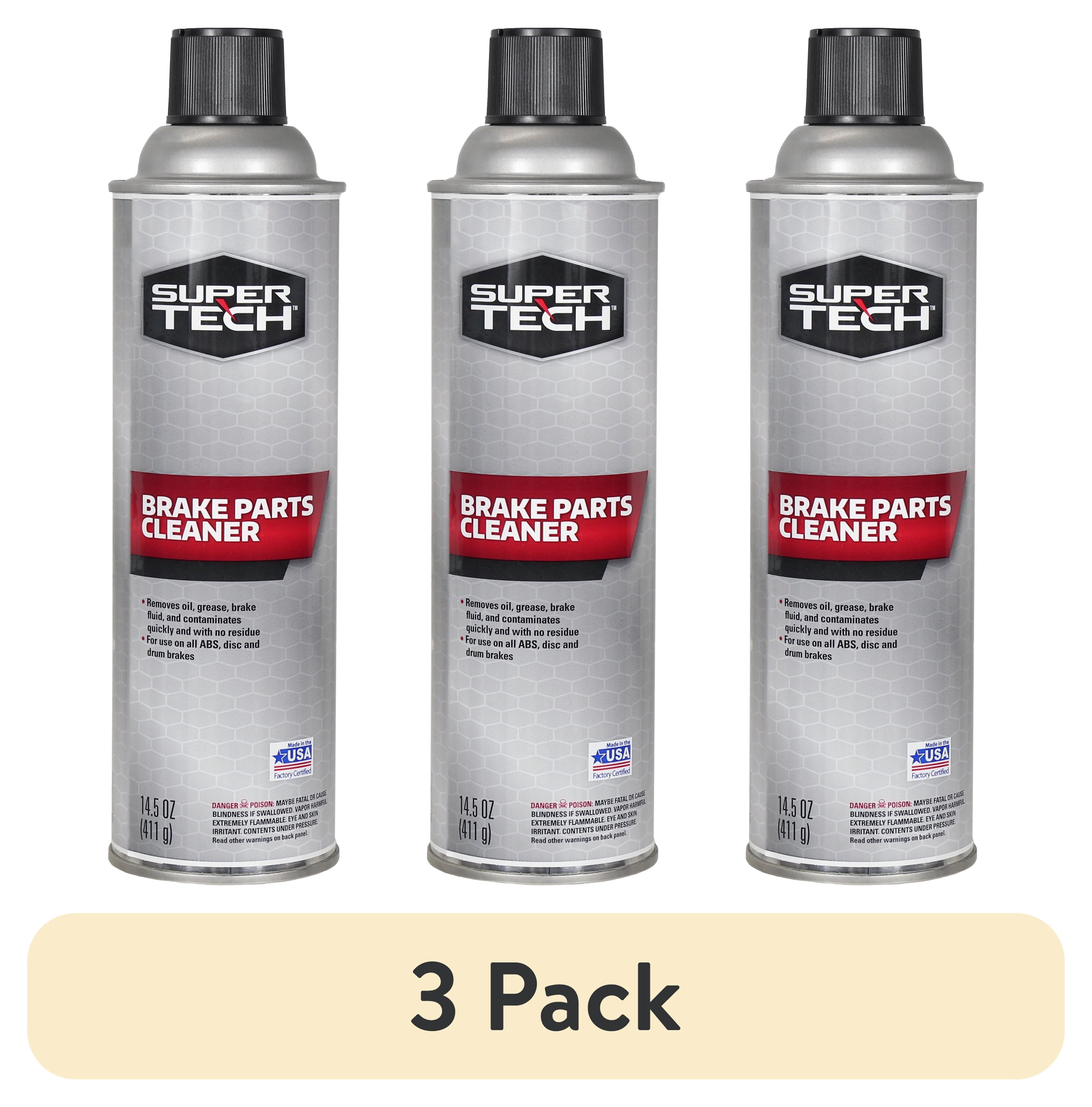 (3 pack) Super Tech Brake Parts Cleaner, 14.5 oz