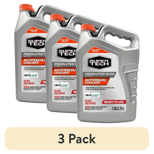 (3 pack) Super Tech Dex-Cool™ Prediluted 50/50 Antifreeze/Coolant