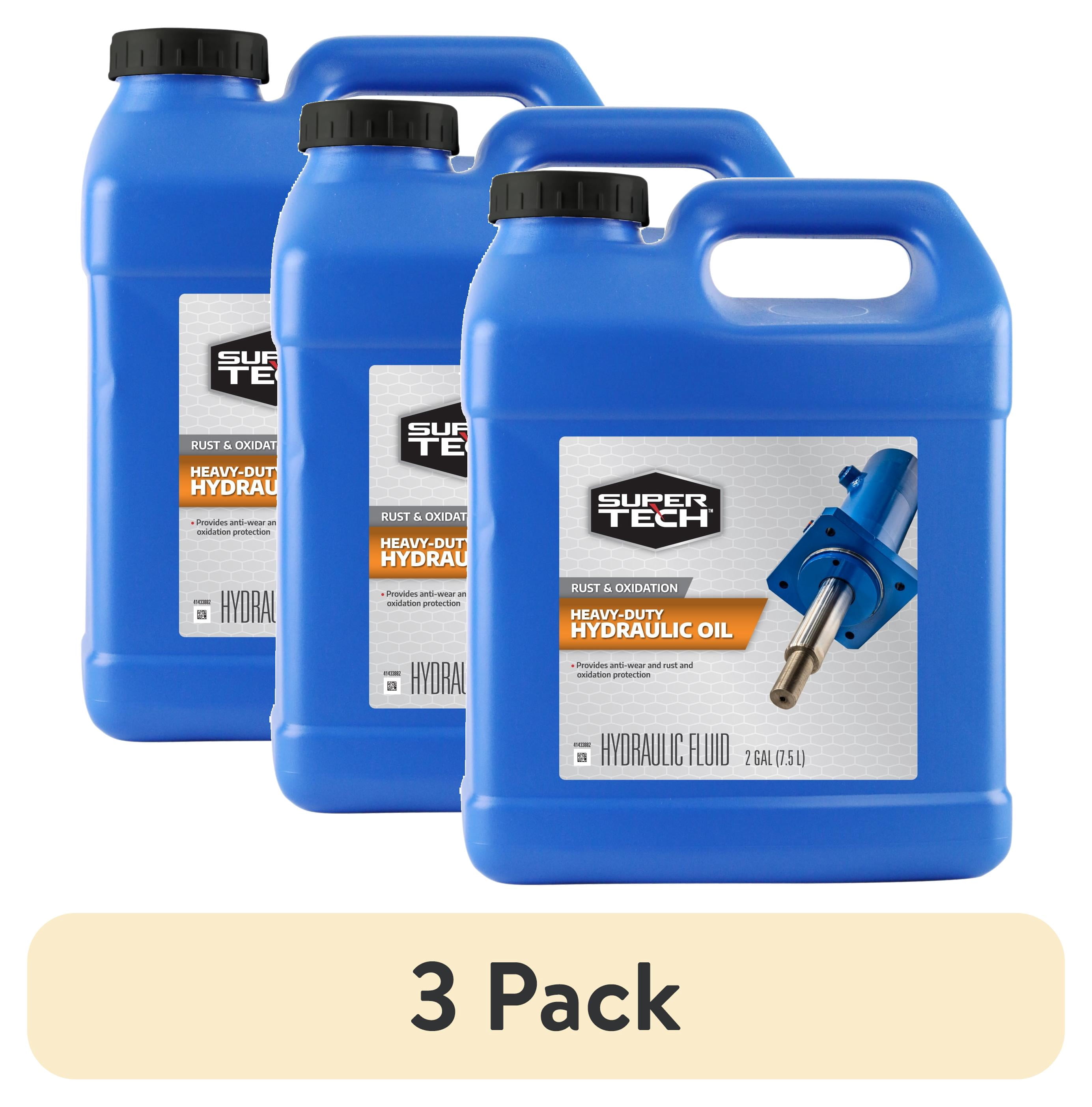 (3 pack) Super Tech Heavy Duty Rust and Oxidation Anti Wear Hydraulic Oil, 2 Gallons