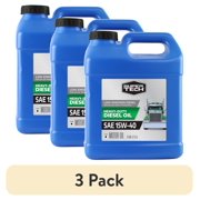 (3 pack) Super Tech Heavy Duty SAE 15W-40 Motor Oil, 2 Gallons