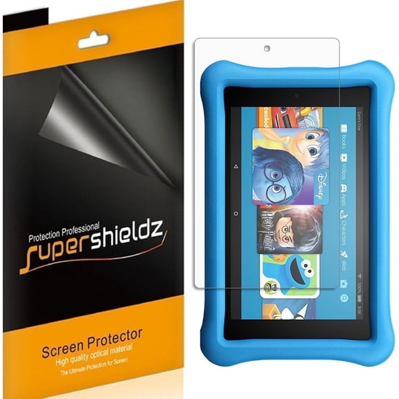 Supershieldz Designed for Fire HD 8/ Fire HD 8 Kids Edition Tablet 8 inch (8th and 7th Generation Only, 2018 and 2017 release) Screen Protector, High Definition Clear Shield (PET) (3 Pack)