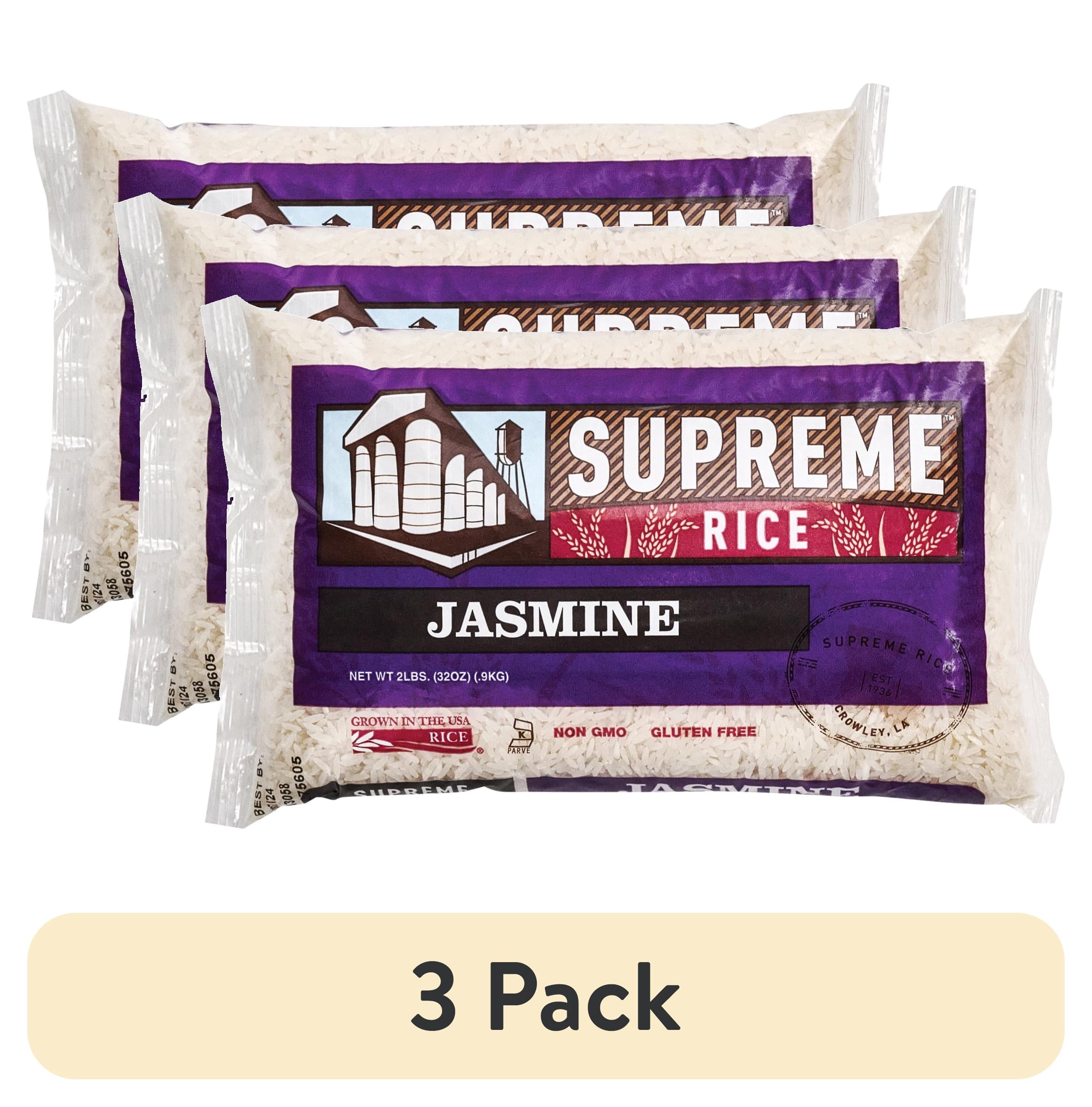 (3 pack) Supreme Rice 2lb Bag of Aromatic Jasmine Rice