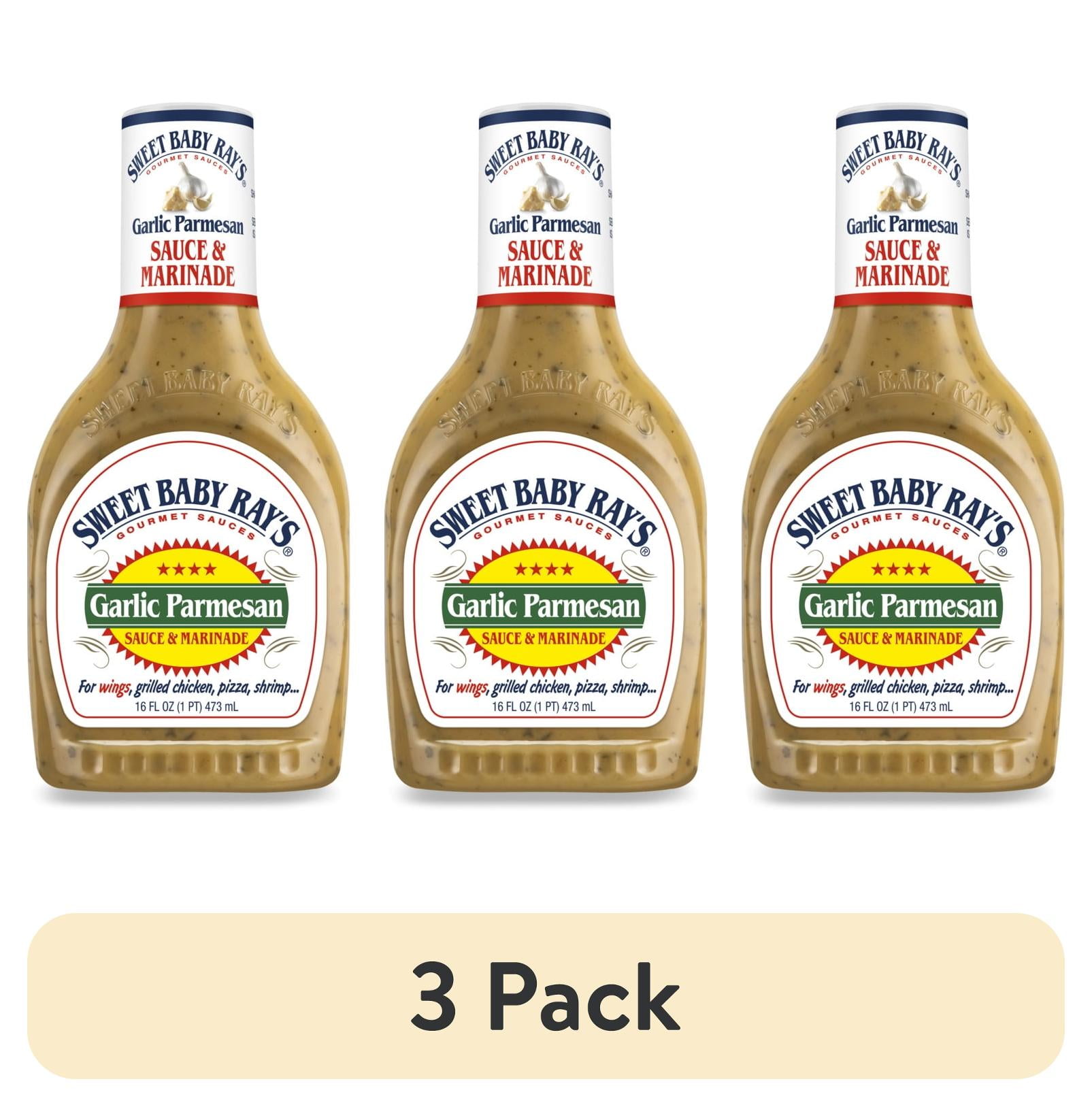 (3 pack) Sweet Baby Ray's Garlic Parmesan Sauce & Marinade 16 fl oz