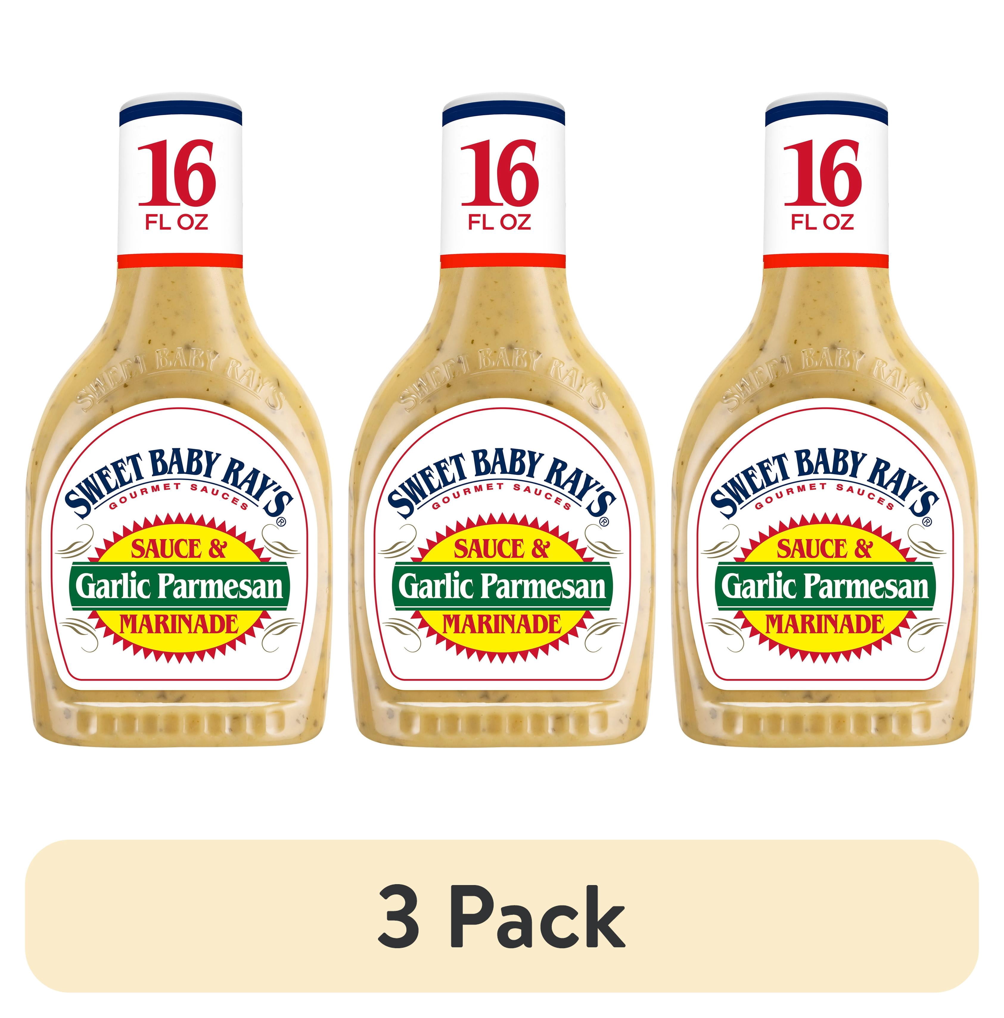 (3 pack) Sweet Baby Ray's Garlic Parmesan Sauce & Marinade 16 fl oz