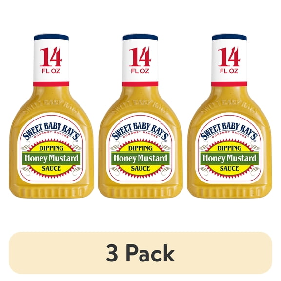 (3 pack) Sweet Baby Ray's® Honey Mustard Dipping Sauce 14 fl oz