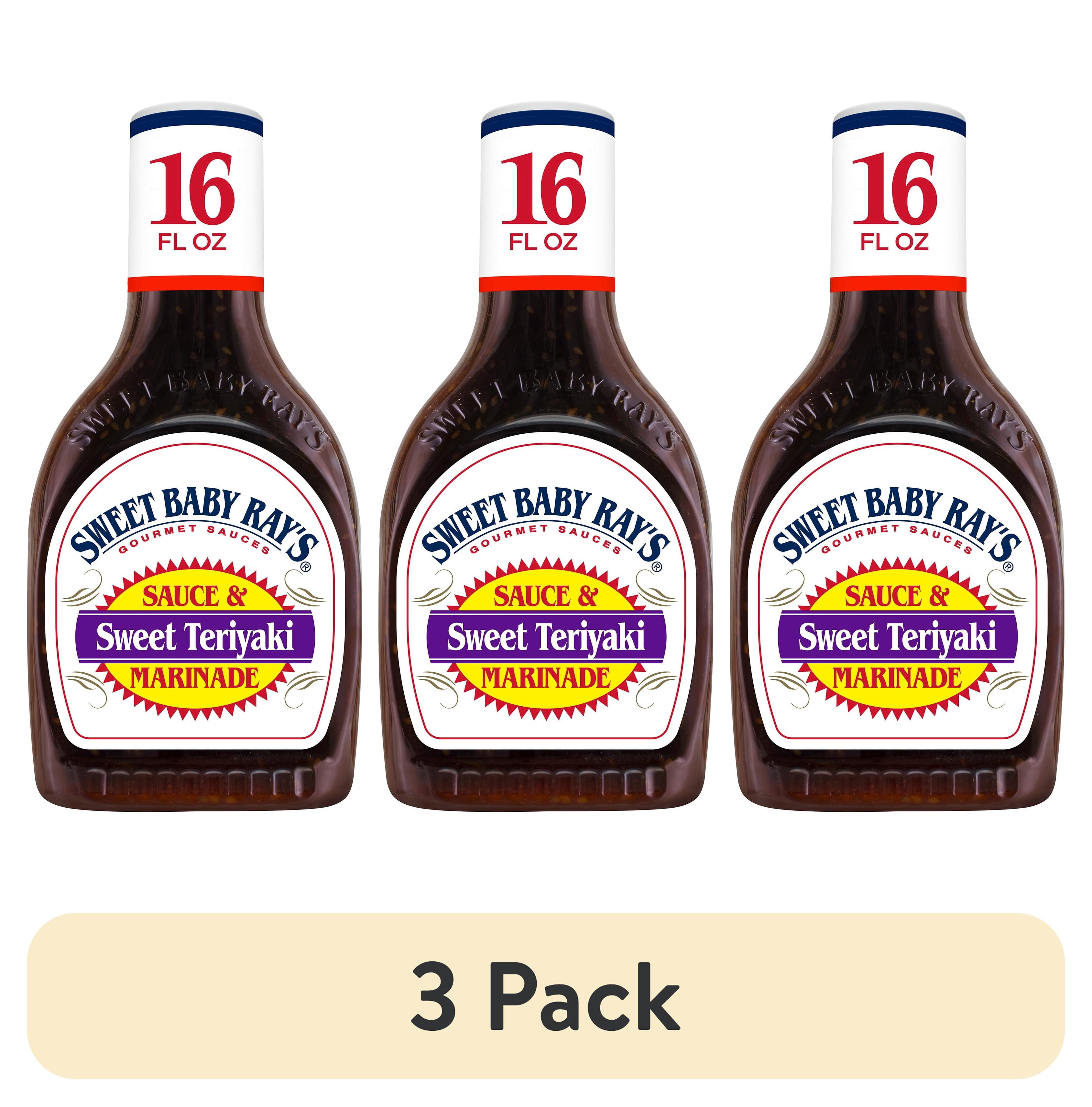 (3 pack) Sweet Baby Ray's® Sweet Teriyaki Sauce & Marinade 16 fl oz