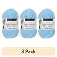 thumbnail image 1 of (3 pack) Sweet Snuggles Yarn by Loops & Threads - Yarn for Knitting - Crochet - Weaving - and Arts & Crafts - Blue - Polyester - 8.8 oz, 1 of 4