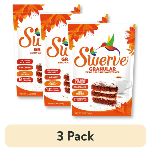 (3 pack) Swerve All Natural Sweetner Granular, 12 Oz, 1 Count
