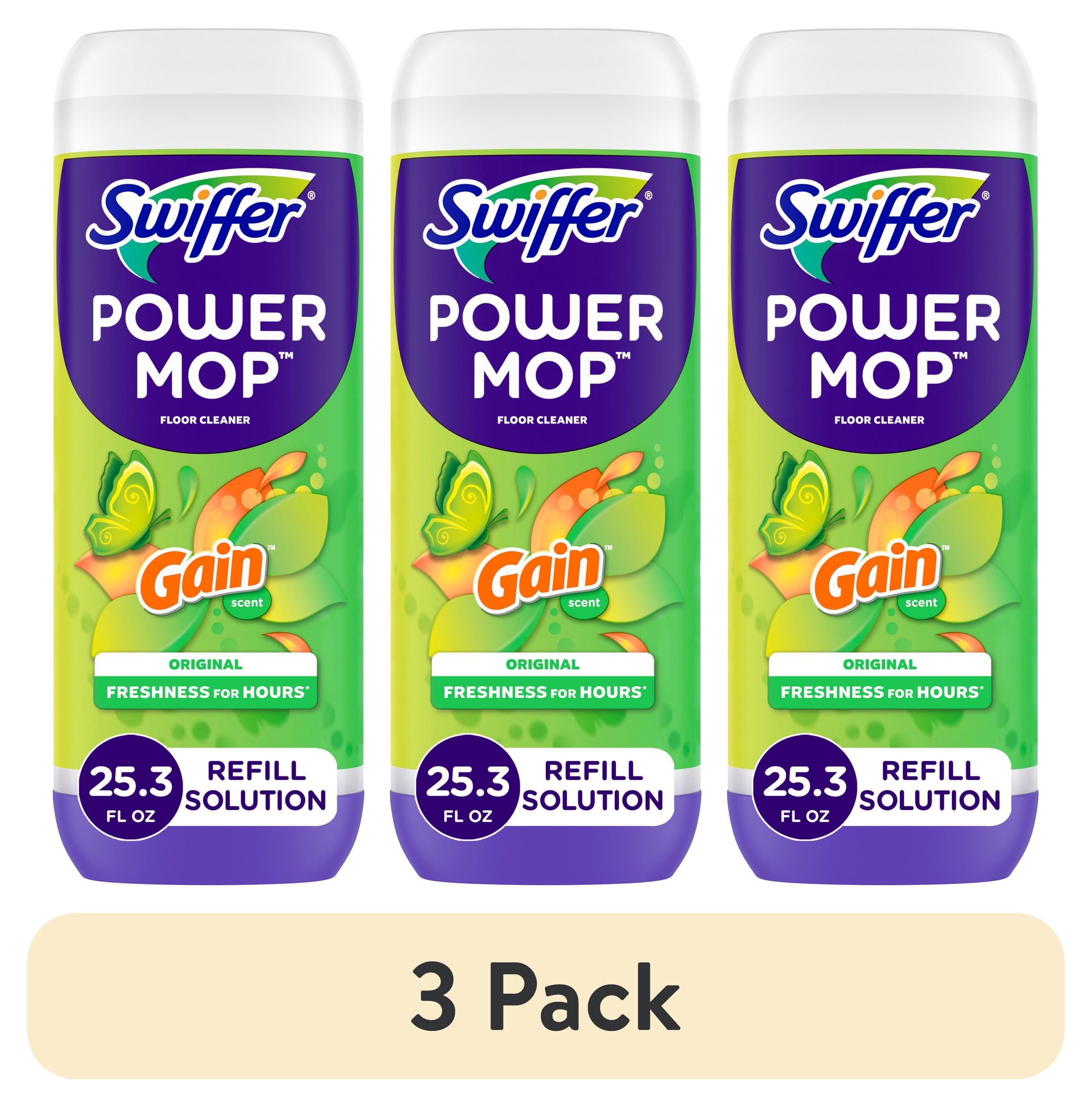 fortin spriff 多機能buffer 3 pack) Swiffer Power Mop Floor Cleaner Solution with Gain Scent
