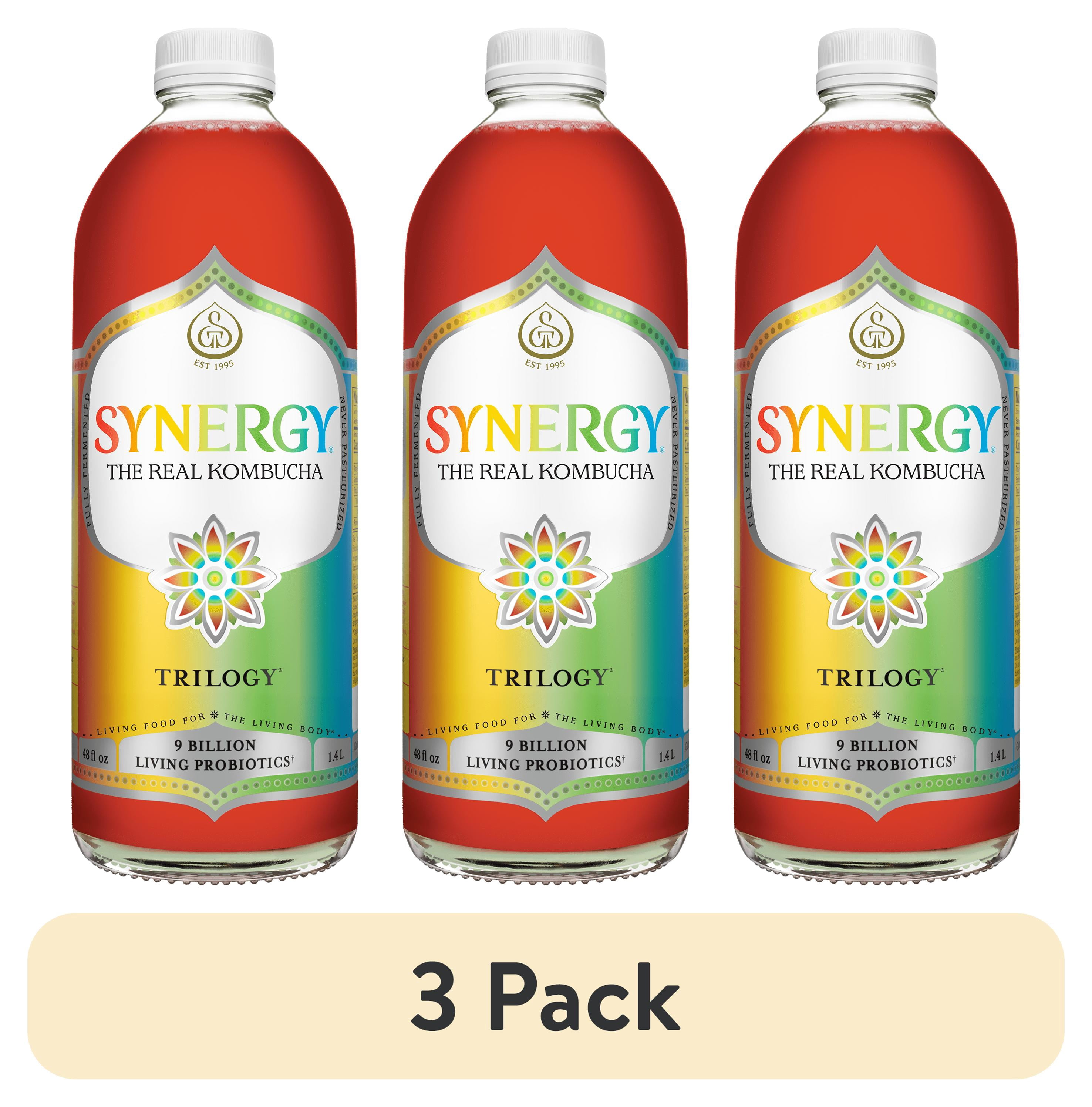 3 pack) Synergy The Real Kombucha Trilogy, 48 fl oz - Walmart.com