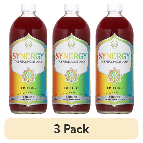 (3 pack) Synergy Trilogy Kombucha 48 fl oz