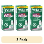 3 pack Systane Ultra Preservative Free Eye Lubricant Drops for Dry Eyes, 0.34 fl oz
