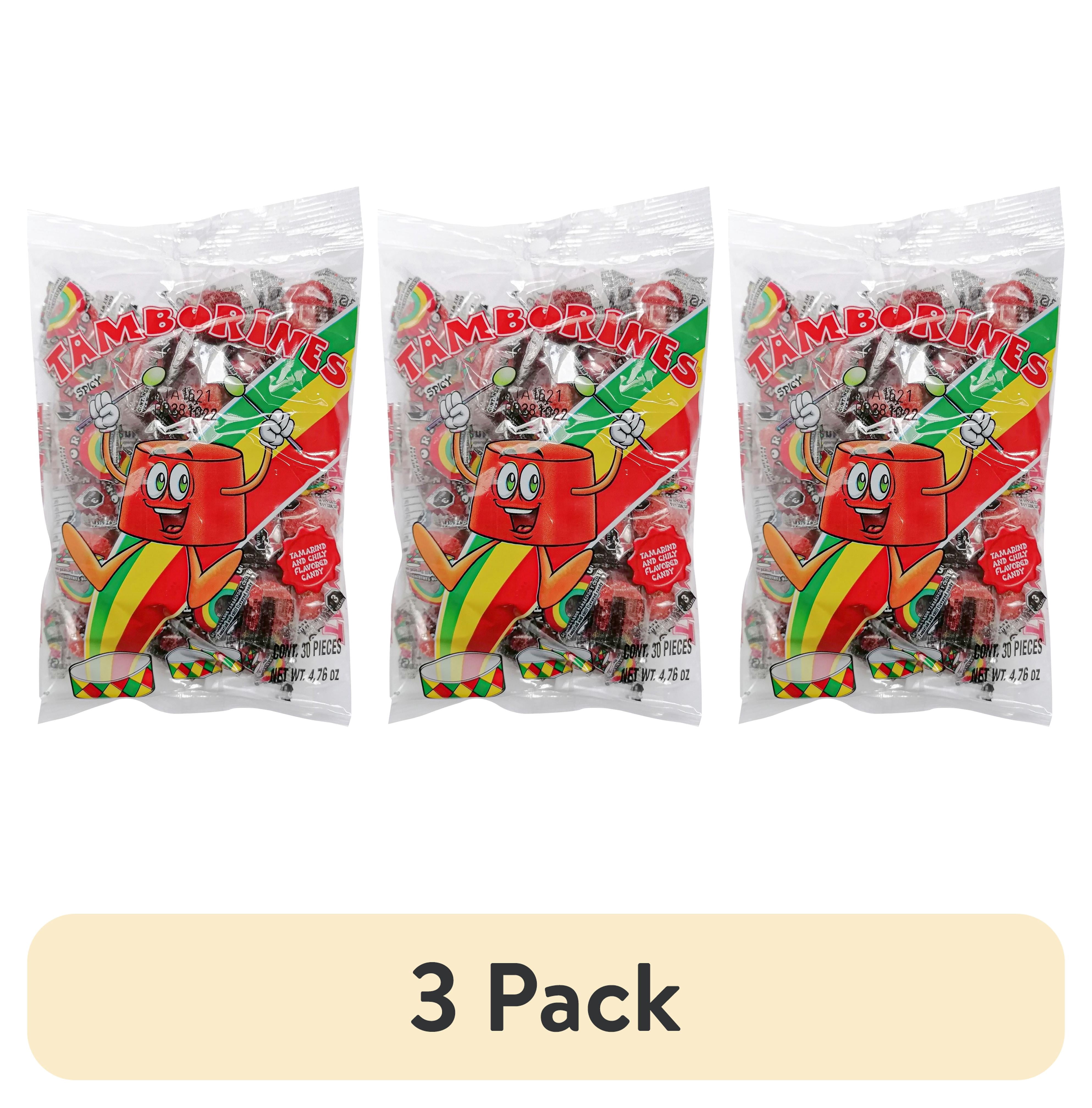 (3 pack) Tamborines Tamarind Flavor Candy, 30 Count