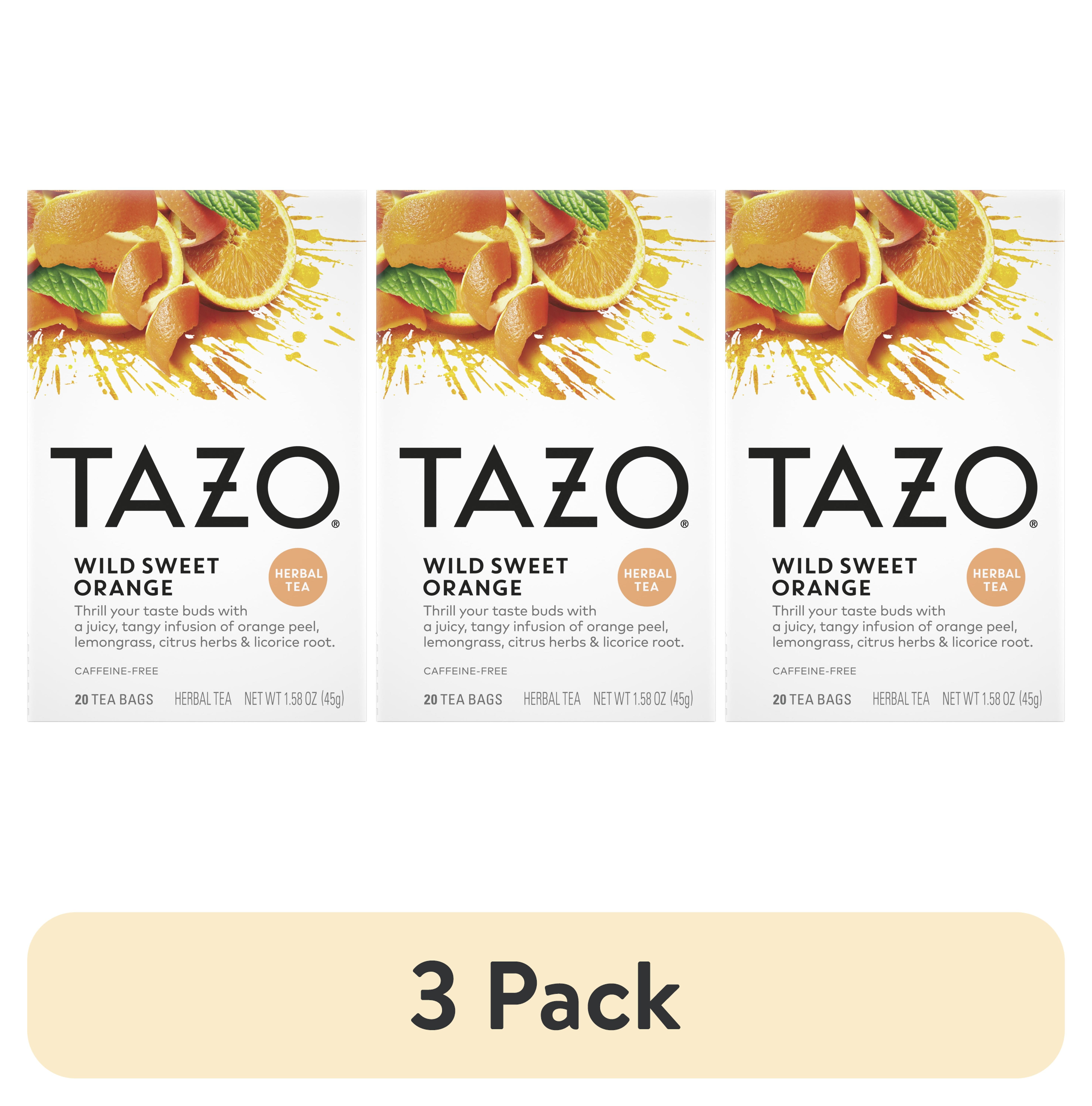 (3 pack) Tea Bags Wild Sweet Orange 20/Box 6 Boxes/Carton 30794522200345